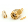 RP-SMA male Crimp Connector for LMR100/LLC100/RG-174 RF coaxial connector